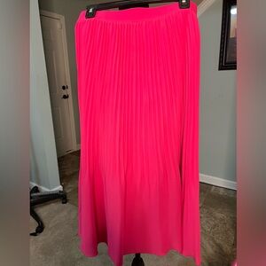 J Crew pink pleated skirt size 8/10